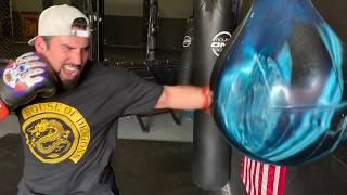 Yokkao Muay Thai Gloves Review With Professional Bag Work By Combat Sports Coverage