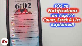 iOS 16 Can You Get Notifications on Top? iOS 16 Change Notification Display (List, Stack & Count)