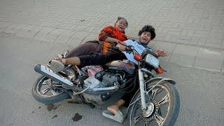 Abdullah or dado ka bike accident Ho gaya  || dado ki tang tot gai  ||