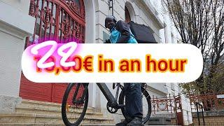 how much I made in the most busy hour  | wolt food