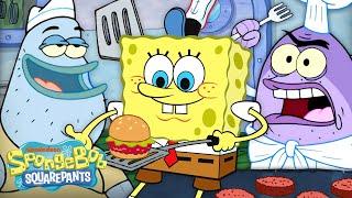 Every SpongeBob Character Who's EVER Worked At The Krusty Krab!  | @SpongeBobOfficial