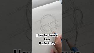 Easiest way to draw a face! | How to draw face? #shorts