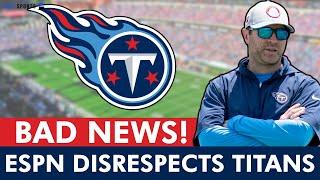 Tennessee Titans Get BAD NEWS On NFL Season From ESPN