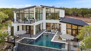 INSIDE A LUXURY HOUSE W/ 180 DEGREE HILL COUNTRY VIEWS AND A CASITA FOR $2.5M