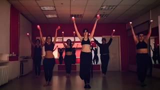 Tribal bellydance with candles