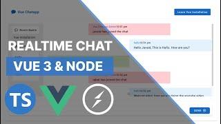 Build Full Stack Realtime Chat App using Vue 3, Vuetify typescript Node Express Socket io ( 2024 )