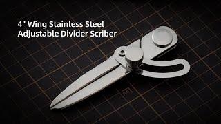 How to use 4" Wing Stainless Steel Adjustable Divider Scriber | WUTA