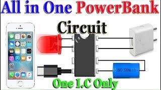 3.7v to 5v Boost Converter - All in One Circuit | DIY Power bank | How to Make Power bank