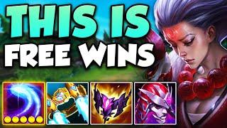 So Diana top is literally free wins...