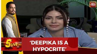 Sherlyn Chopra Lashes Out At Deepika Padukone, Alleges Hypocrisy Over Ranveer Singh's Photoshoot