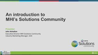 DC Velocity Solutions Forum: MHI Solutions Community - An introduction to MHI's Solutions Community