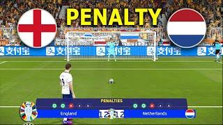 ENGLAND vs NETHERLANDS - Penalty Shootout | UEFA Euro 2024 - Semi - Final | PES Gameplay