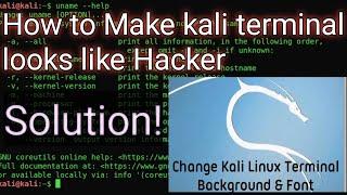 How to Change kali linux terminal font size And Font Color | 100% Working tricks