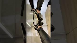 LEATHER LEGGINGS and HIGH HEELS Try on Haul  ! #sweetsinlatex