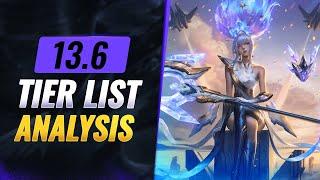 NEW COMPLETE TIER LIST Patch 13.6 IN DEPTH ANALYSIS - League of Legends Season 13