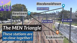 The MEN Triangle: Macdonaldtown, Erskineville and Newtown Railway Stations