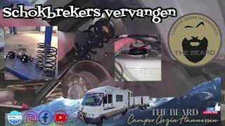 #04 SCHOKBREKERS VERVANGEN FIAT DUCATO integraal camper | OPERATIE CAMPER EN WIJZELF TERUG IN BALANS