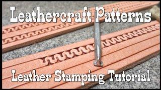 Leathercraft patterns leather stamping tutorial modified Craftool stamp