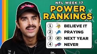 Our Week 17 POWER RANKINGS