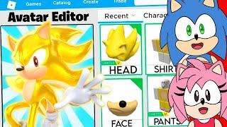 MAKING A SUPER SONIC ROBLOX ACCOUNT! NEW SONIC MORPH!