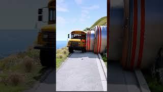 Gaint Bollard Vs Cars - BeamNG.drive || Beamng Boom || #beamngdrive