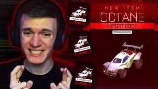 ATTEMPTING TO GET A WHITE OCTANE TRADE UP IN ROCKET LEAGUE!