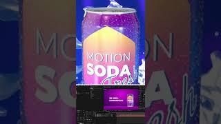 3D Soda Commercial in After Effects | #shorts