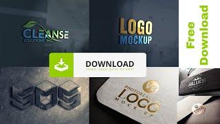 Logo Mockup Download For Free : 3d Logo Mock PSD File