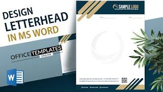 How to Create Business Letterhead Design in MS Word | DIY