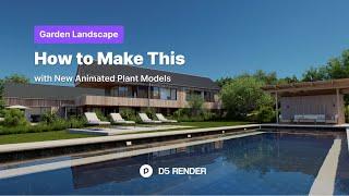 Making-of Tutorial for a Villa Garden Landscape Rendering