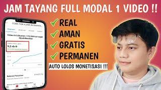 JAM TAYANG FULL !! Cara Mendapatkan 4000 Jam Tayang Youtube - TANPA APLIKASI TAMBAHAN !!