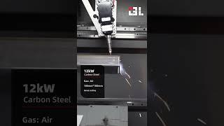 12kW Laser Mastery: Precision Cutting 100mm Carbon Steel Tube with Bevel   #cnc #metalfabrication