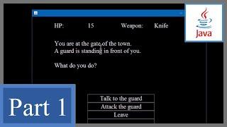How to Make a Text Adventure Game with GUI in Java P1 - Beginner's Game Programming Tutorial (Swing)
