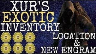 Destiny 2 | XUR'S NEW DAWN EXOTICS! | NEW ENGRAM & DLC Inventory & Where's Xur | 3rd January 2020