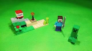 LEGO 30393 | Steve and Creeper set | opening and building | speed build