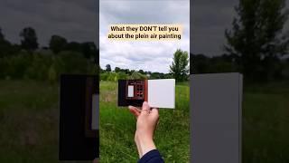 plein-air painting hidden downsides #watercolor #minipainting #miniature #artshorts #artmemes #arts
