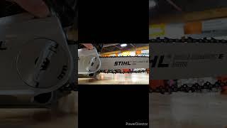 Tightening Stihl Quick-adjust / Tool-less chain tensioner. Stihl MS180c