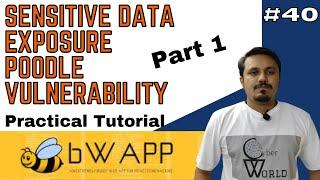 bwapp sensitive data exposure || poodle vulnerability || bwapp tutorial || Cyber World Hindi