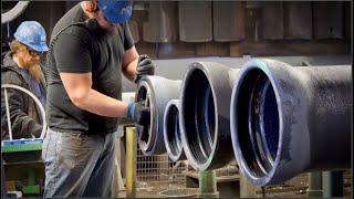 Manufacturing process of Ductile Iron Pipe & INGENIOUS CONSTRUCTION TECHNIQUES WORTH SEEING.