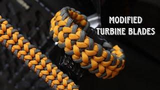 HOW TO MAKE THE MODIFIED TURBINE BLADES PARACORD BRACELET, EASY PARACORD TUTORIAL. DIY