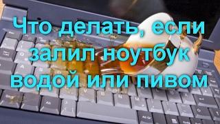 Что делать, если залил ноутбук водой