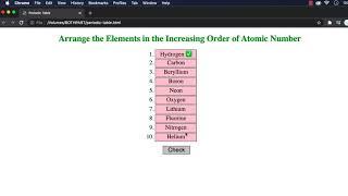 jQuery UI: Periodic Table Sorting Project using jQuery UI's Sortable Interaction - Part 1