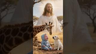 He sacrificed his life for the baby #baby #animals #animation #tales #ai #short #jesus