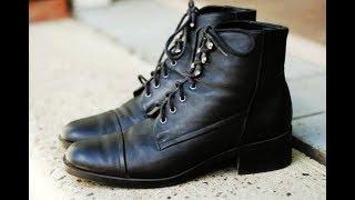 Lace up Leather Ankle Boot