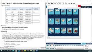 6.4.3.4 Packet Tracer - Troubleshooting Default Gateway Issues