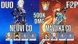 F2P Duo Neuvillette C0 Prototype & Mavuika C0 Mailed Flower spiral abyss floor 12 Genshin impact