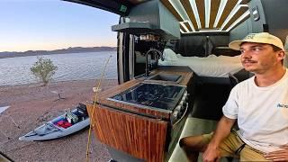 Vanlife Camping In the Arizona Wilderness | Cooking, Fishing, Kayaking