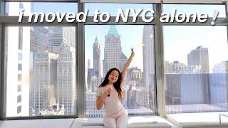 MOVING TO NEW YORK ALONE + my new apartment tour 