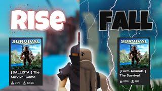 The RISE and FALL of The Survival Game... (Roblox)