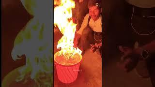 How to extinguish a gas cylinder fire immediately 